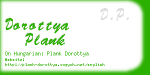 dorottya plank business card